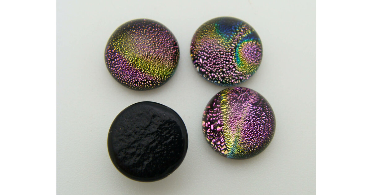Lot De 10 Cabochons En Verre Ronds 10mm - Motifs Urbains - Multicolore